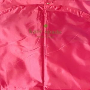 Kate Spade pink logo garment bag.